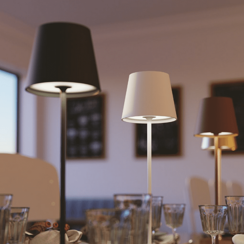 Lampada da tavolo Led con batteria ricaricabile IP54 Drink – Intec