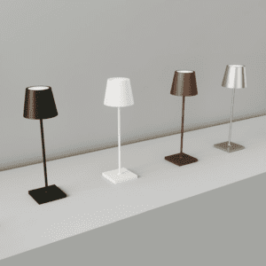 Lampada da tavolo a batteria con base di ricarica IP54 Drink ambientazione