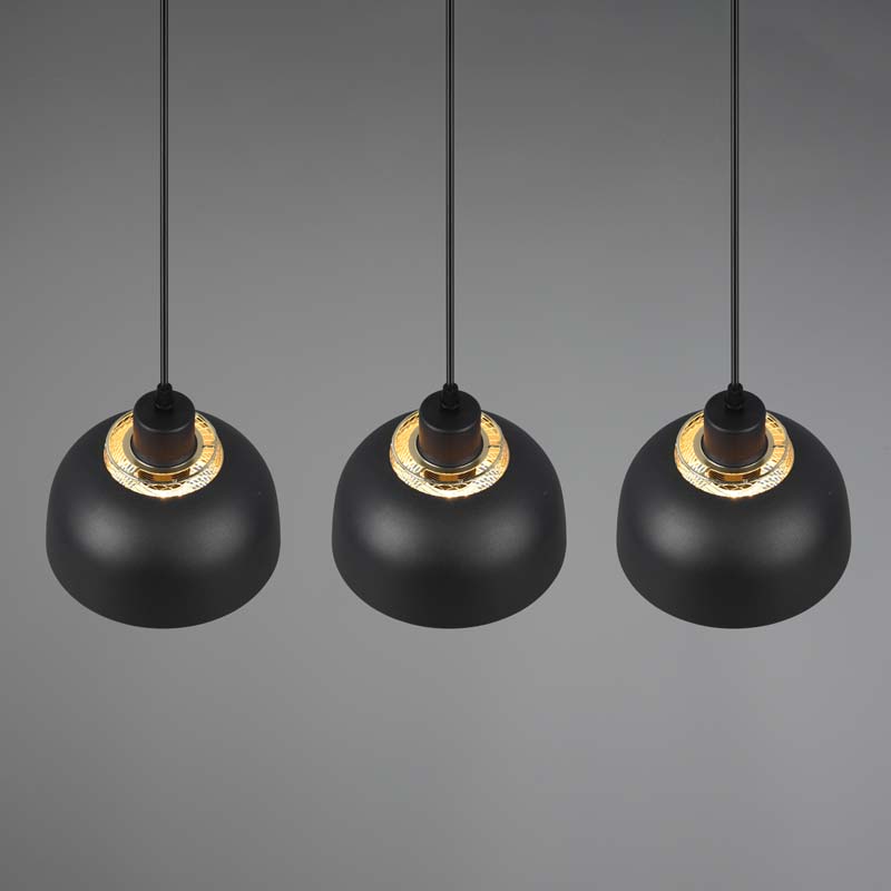 Moderna Lampada A LED Per Isola Da Cucina In Cristallo, Lampada A Sospensione Regolabile Per Isola Da Cucina, Lampadario A LED In Oro Nero Per Sala Da Pranzo, Camera Da Letto, (confezione