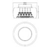 Plafoniera Led in vetro fumé Crystel D. 34/50 cm E14 3/5 lampadine – Trio  Lighting