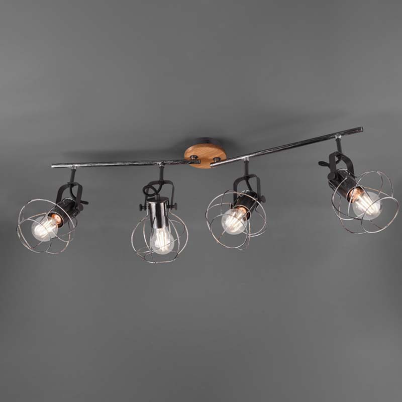 Trio - Lampada con morsetto LED PRETO LED/4,1W/230V