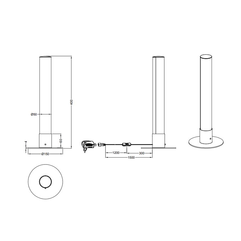 Trio Lighting George lampada da tavolo led vetro sfera con telecomando rgb  + dimmer h. 20 Moderno LED