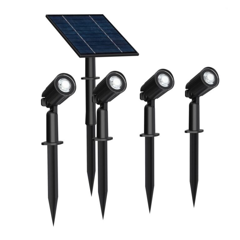 Ledvion - Faretti LED Con Picchetto, Alluminio, IP65, Attacco GU10, 1M Cavo - 12