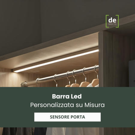 Barra LED Personalizzata su Misura con Sensore Porta – De Sanctis Light & design