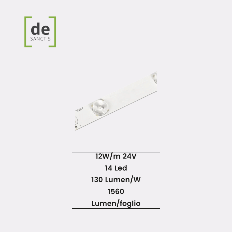 Barra Led rigida 12W 14Led 180° 24V – De Sanctis Light & Design | Luceled