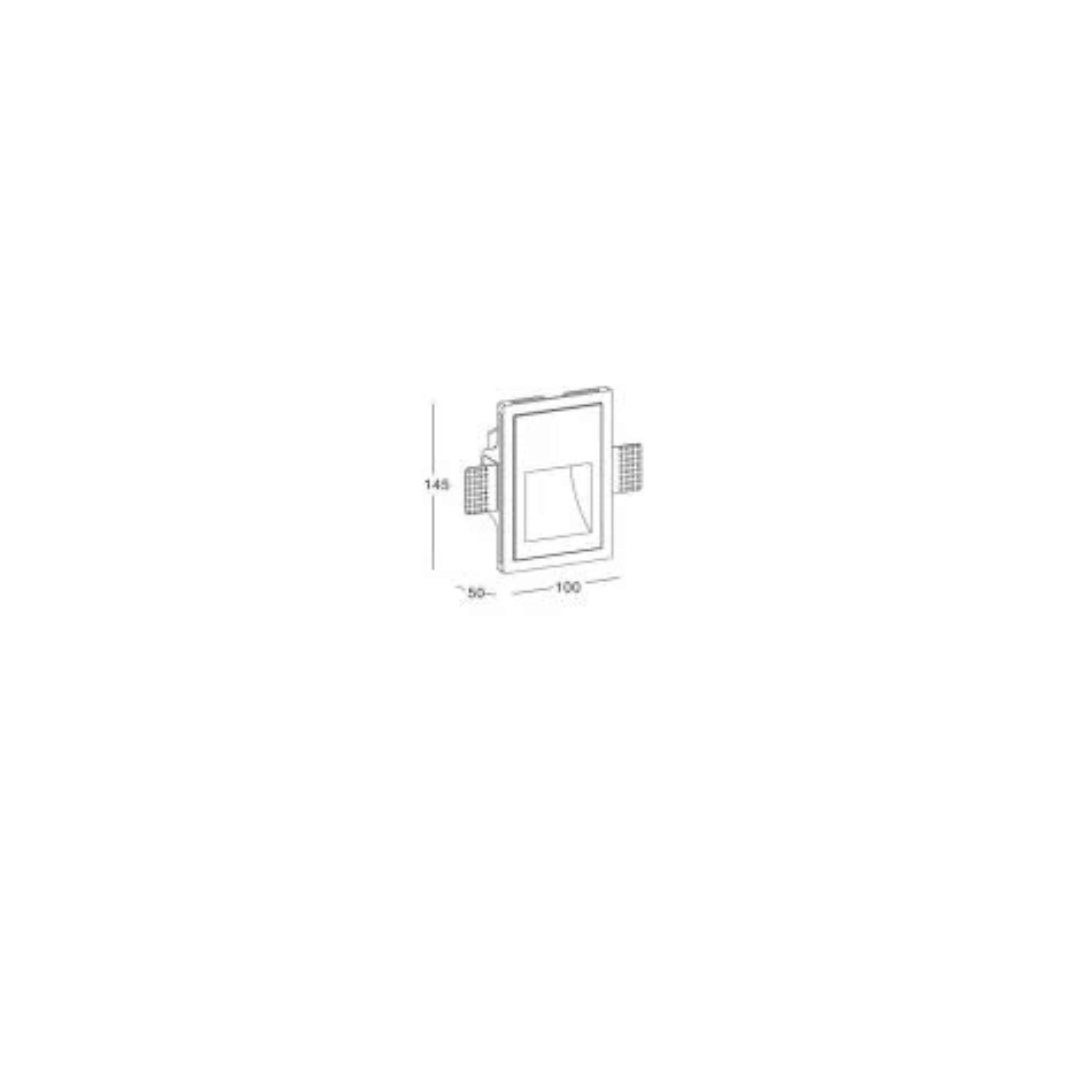 Applique da Parete Integrazione Cartongesso per Lampadina LED GU10 (7)