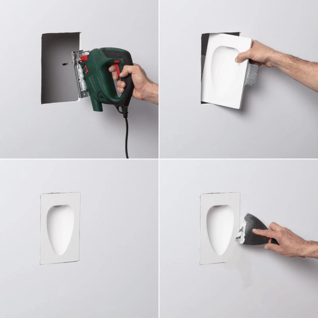 Applique da Parete Integrazione Cartongesso per Lampadina LED GU10 (9)