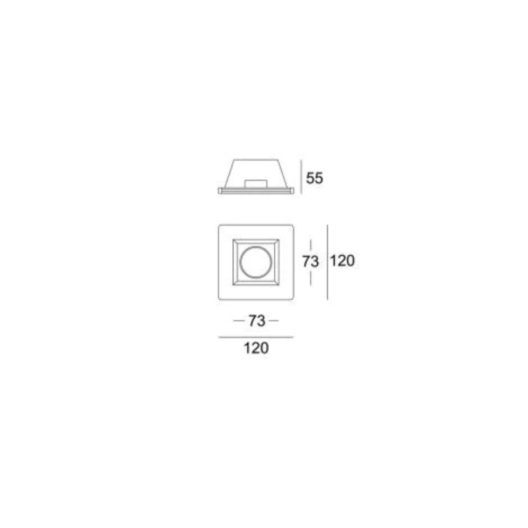 Portafaretto Downlight Integrazione Cartongesso per Lampadina GU10 (3)