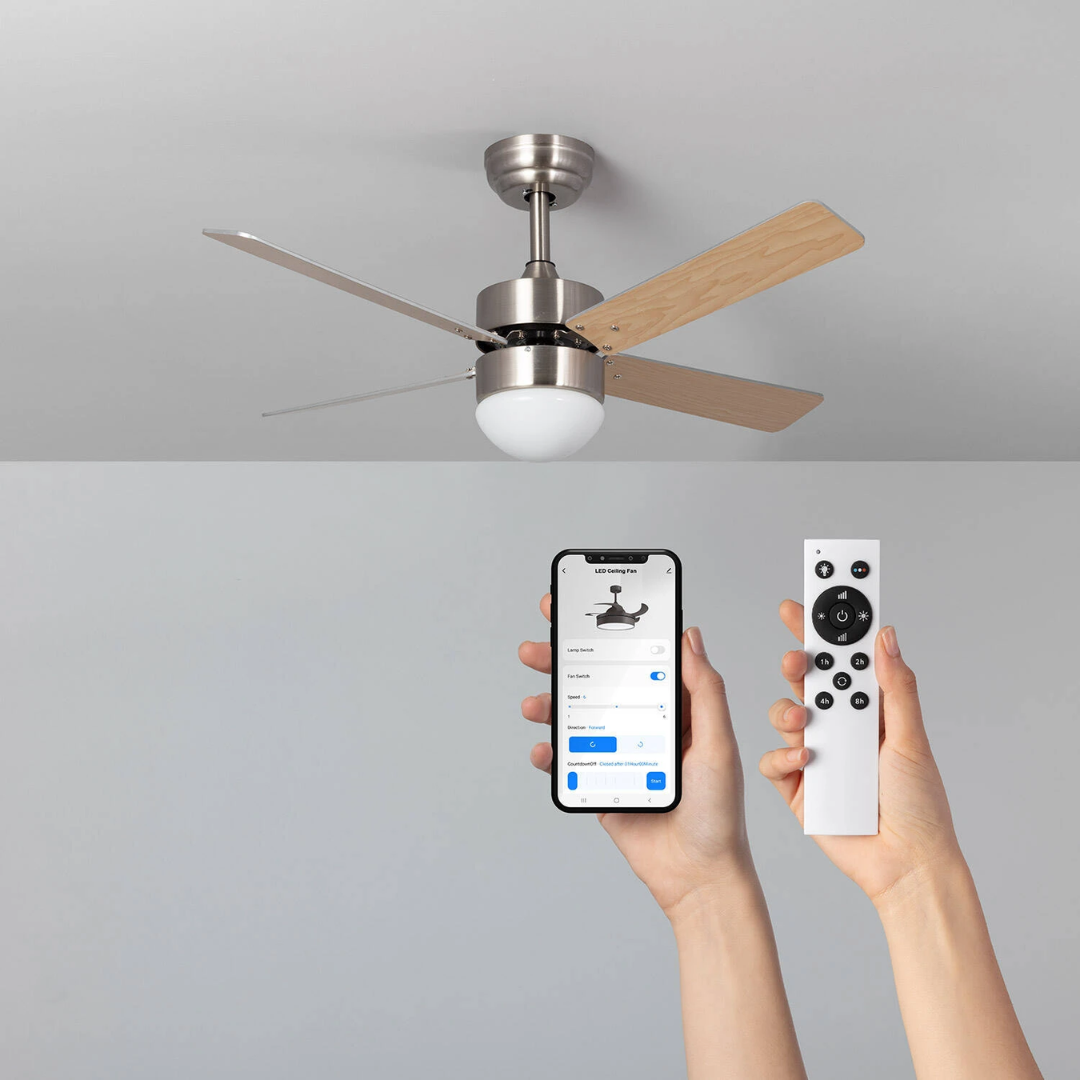 Ventilatore da Soffitto Silenzioso Cygnus Nichel (2)