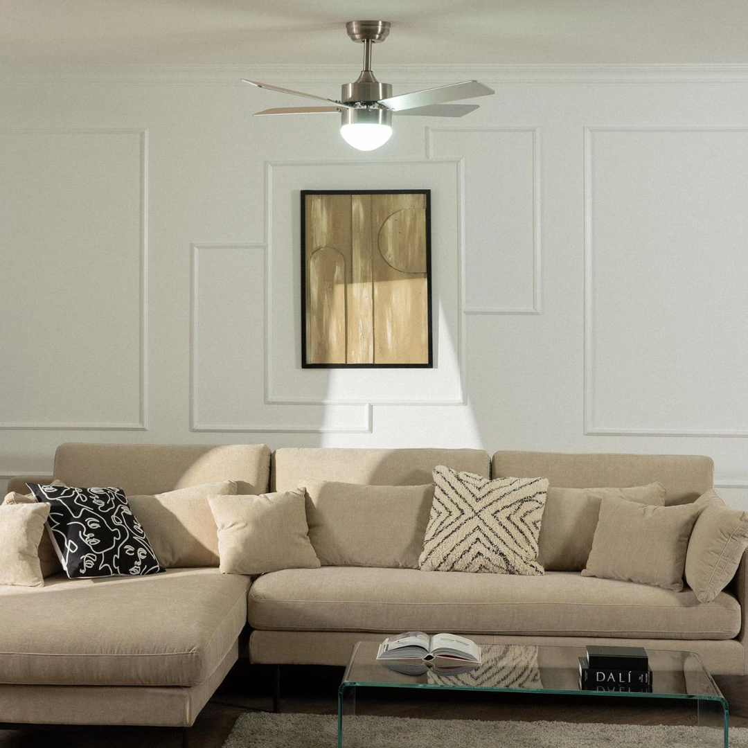 Ventilatore da Soffitto Silenzioso Cygnus Nichel (6)