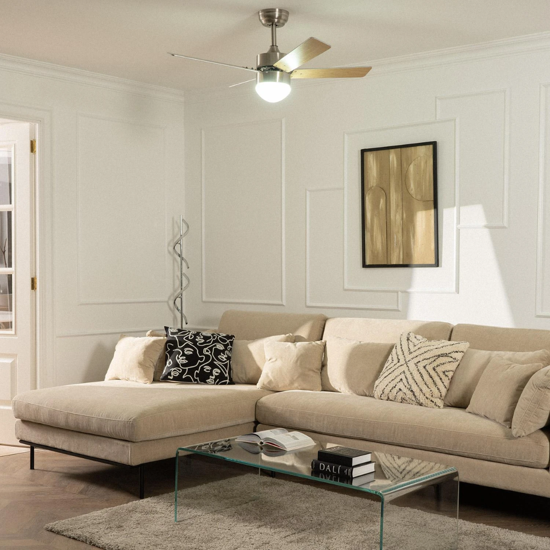 Ventilatore da Soffitto Silenzioso Cygnus Nichel (8)