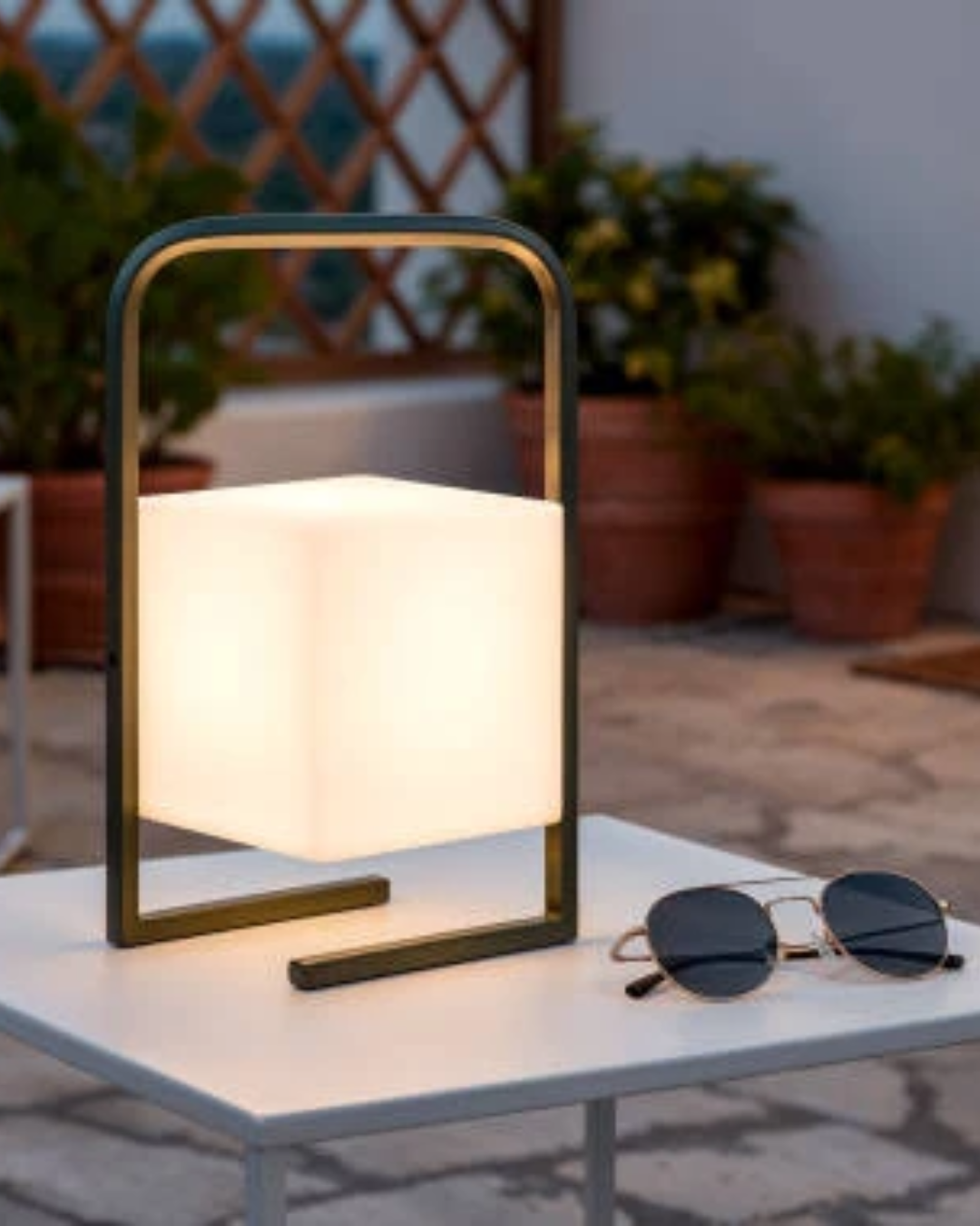 Lampada da Tavolo Esterno LED 2.5W Portatile Tiber - Verde Cachi (2)