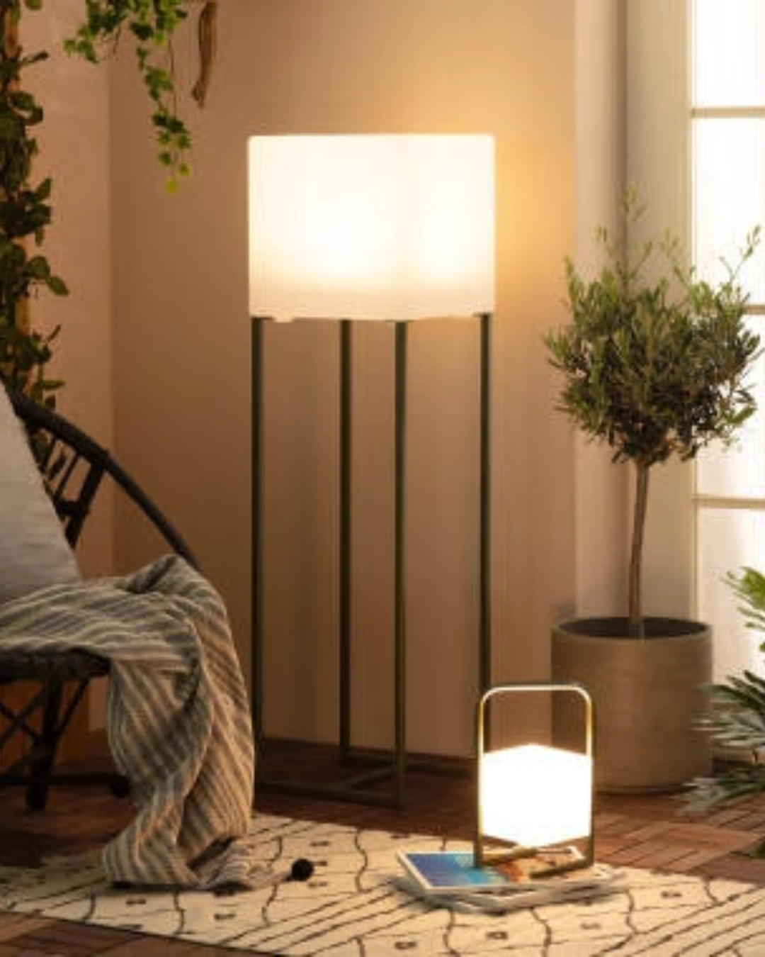 Lampada da Tavolo Esterno LED 2.5W Portatile Tiber - Verde Cachi (4)