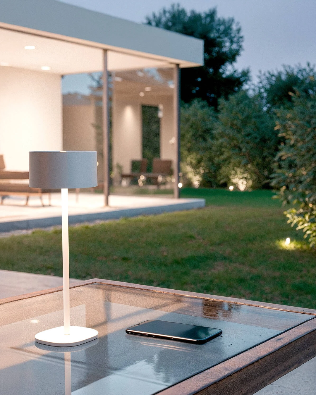 Lampada da Tavolo LED 2W Portatile Mounka Square - Bianco (3)