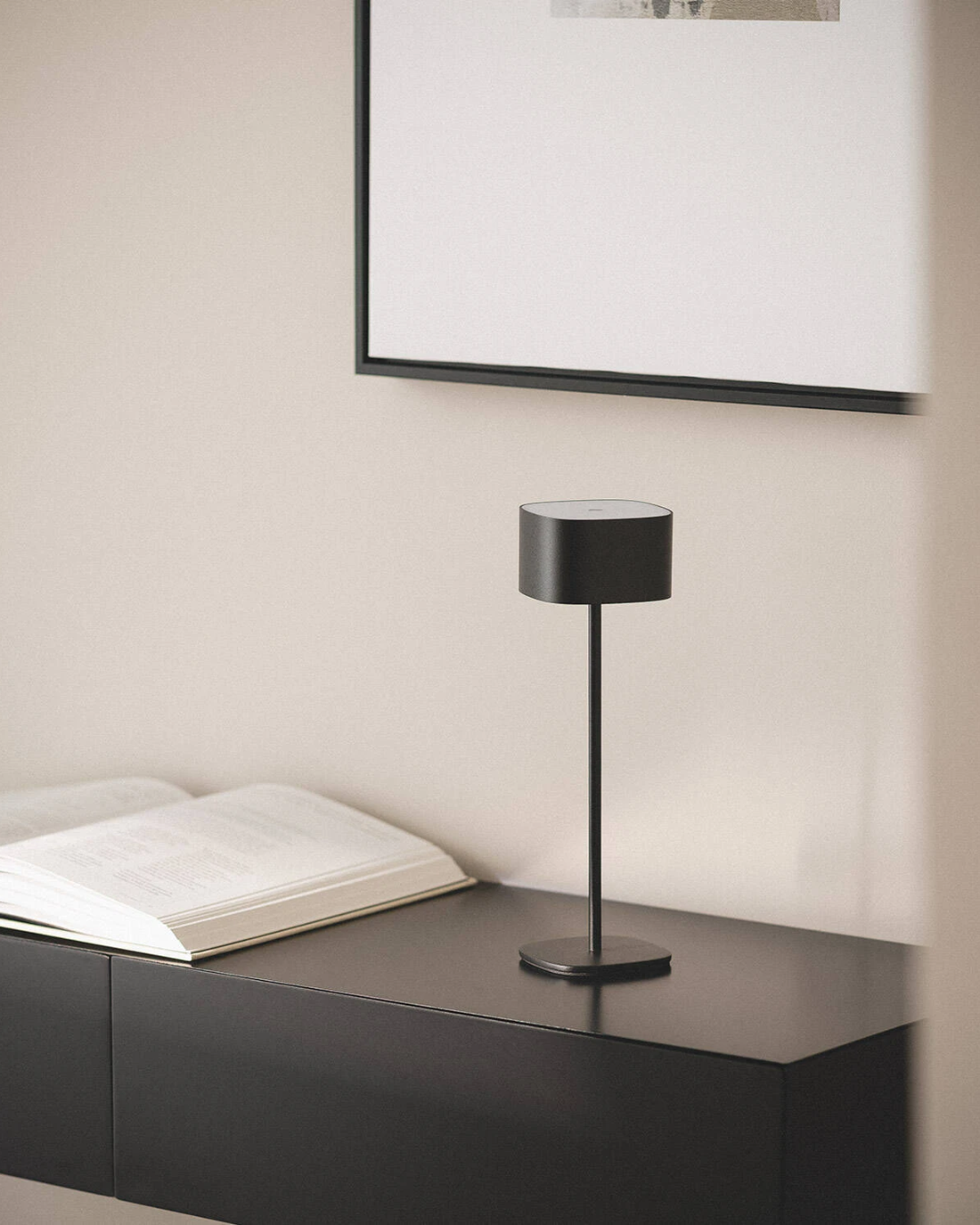 Lampada da Tavolo LED 2W Portatile Mounka Square - Nero (6)