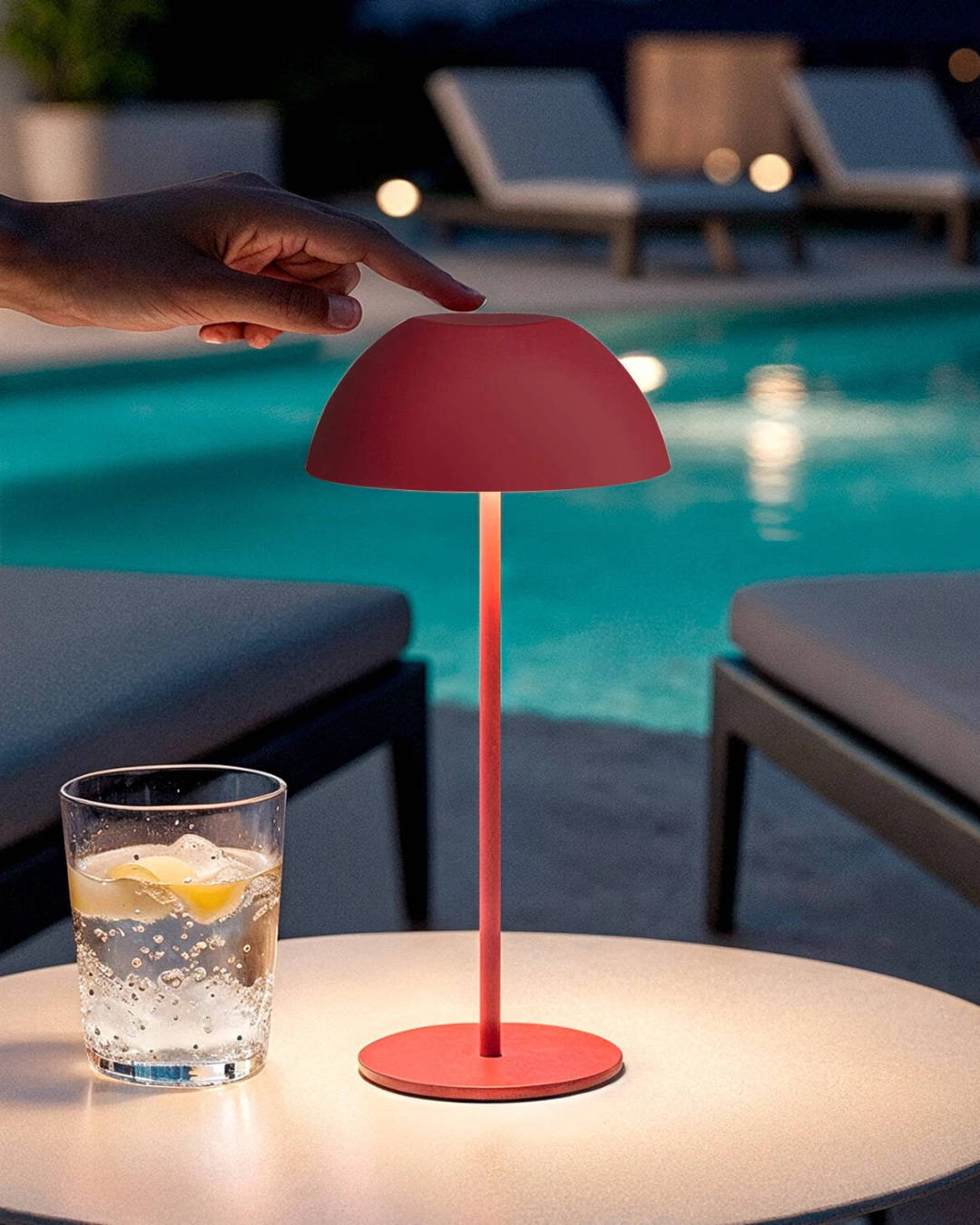 Lampada da Tavolo LED 2W Portatile Mugla - Rosso (2)