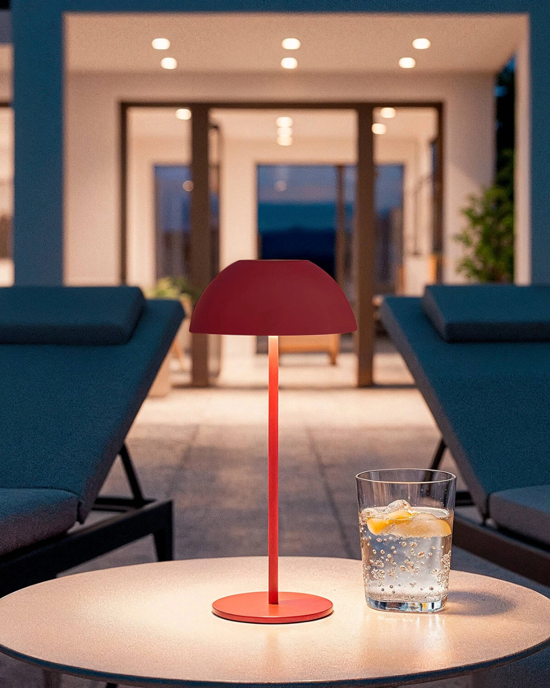 Lampada da Tavolo LED 2W Portatile Mugla - Rosso (3)