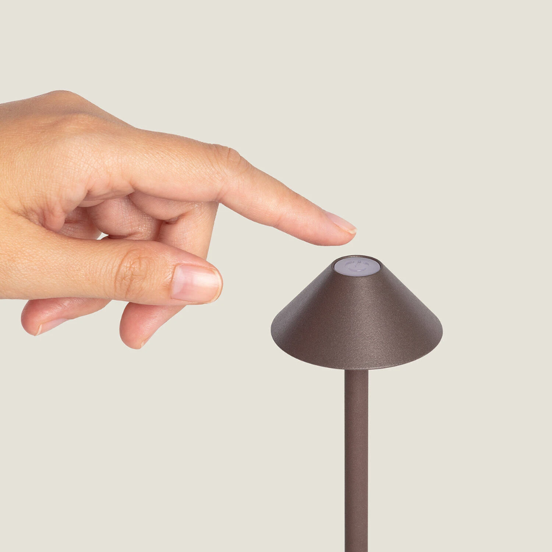 Lampada da Tavolo LED Portatile Per Esterni Magatzi - Marrone (3)