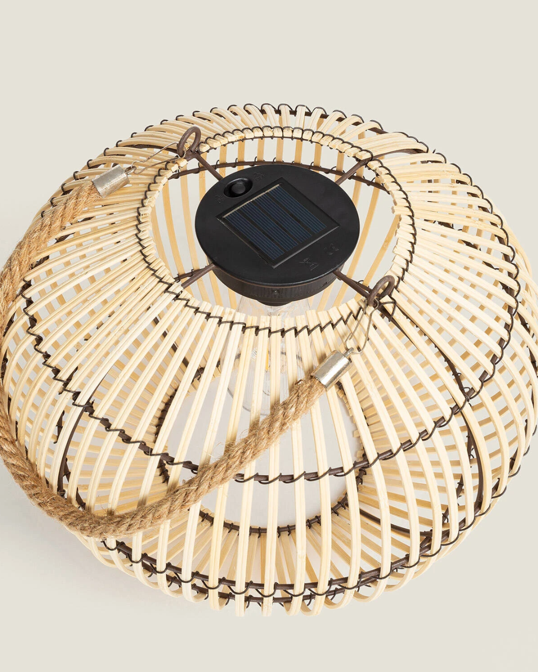 Lampada da Tavolo LED Solare Rattan Sirpur (6)