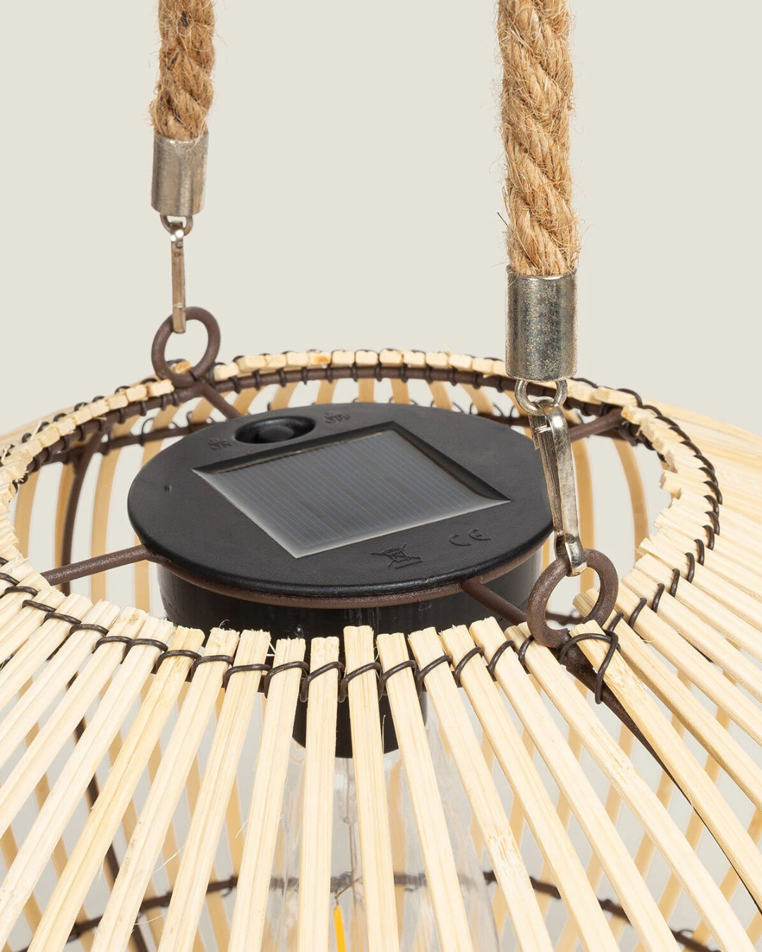 Lampada da Tavolo LED Solare Rattan Sirpur (7)