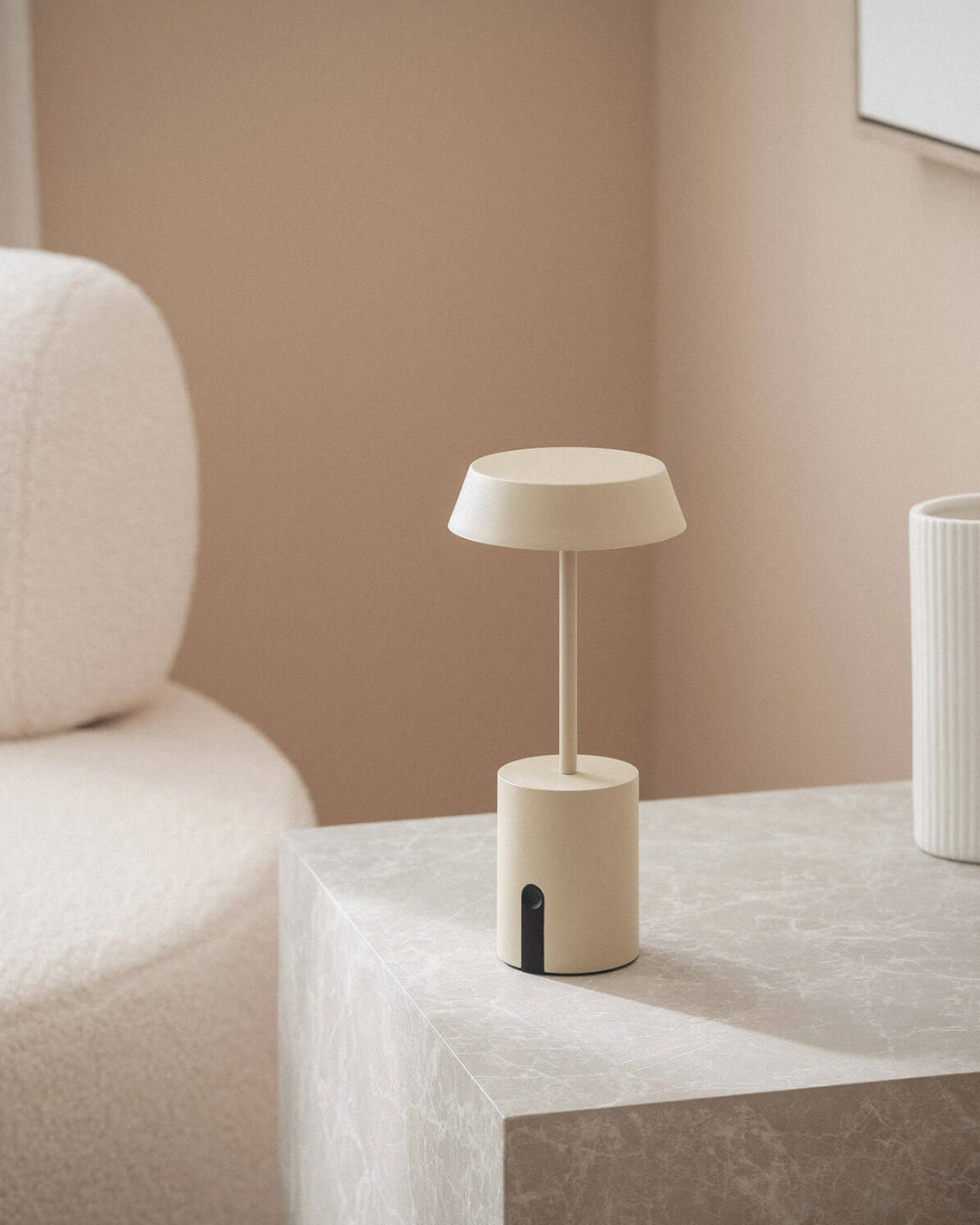 Lampada da Tavolo LED Wireless per Esterni Ula - Beige (5)