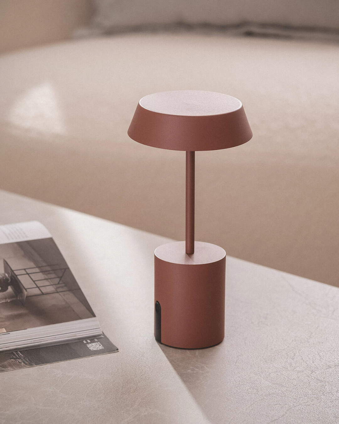 Lampada da Tavolo LED Wireless per Esterni Ula - Terracotta (3)
