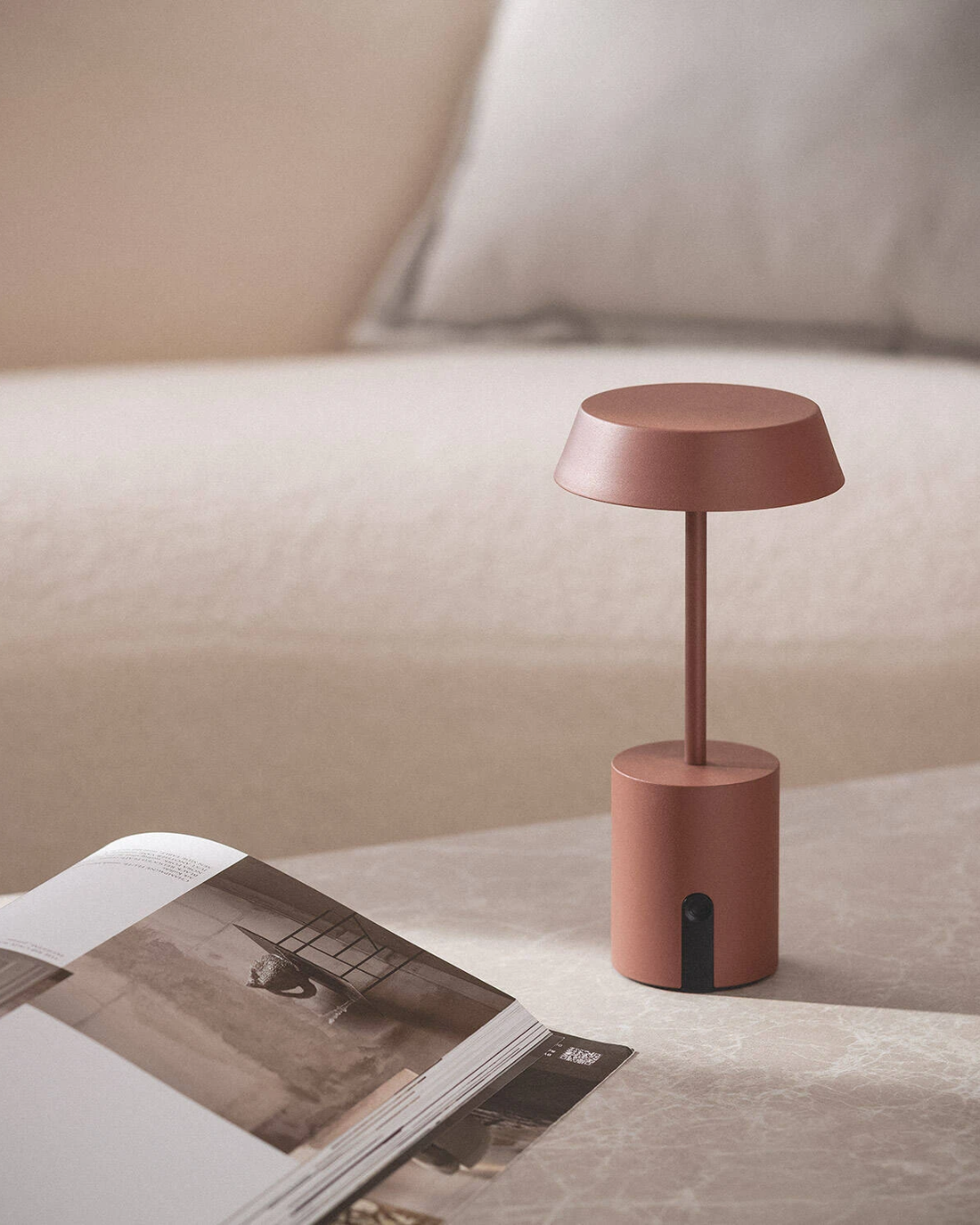 Lampada da Tavolo LED Wireless per Esterni Ula - Terracotta (5)