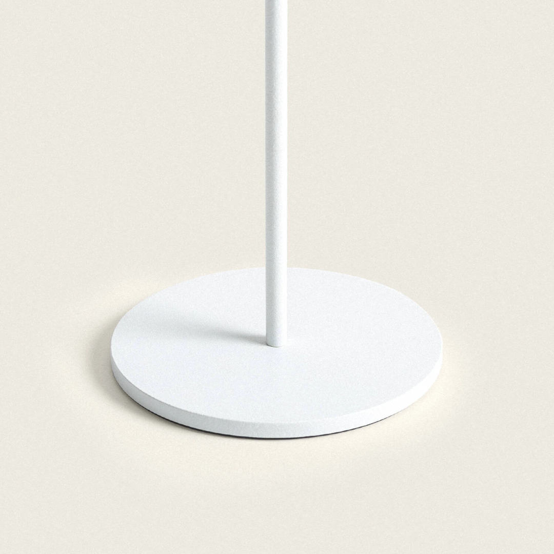 Lampada da Tavolo Portatile Per Esterni Wink Nichel - color Bianco (4)