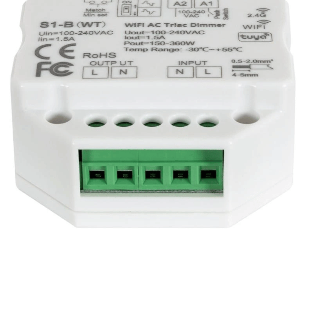 Regolatore LED TRIAC per guida DIN SKYDANCE TR1 (4)