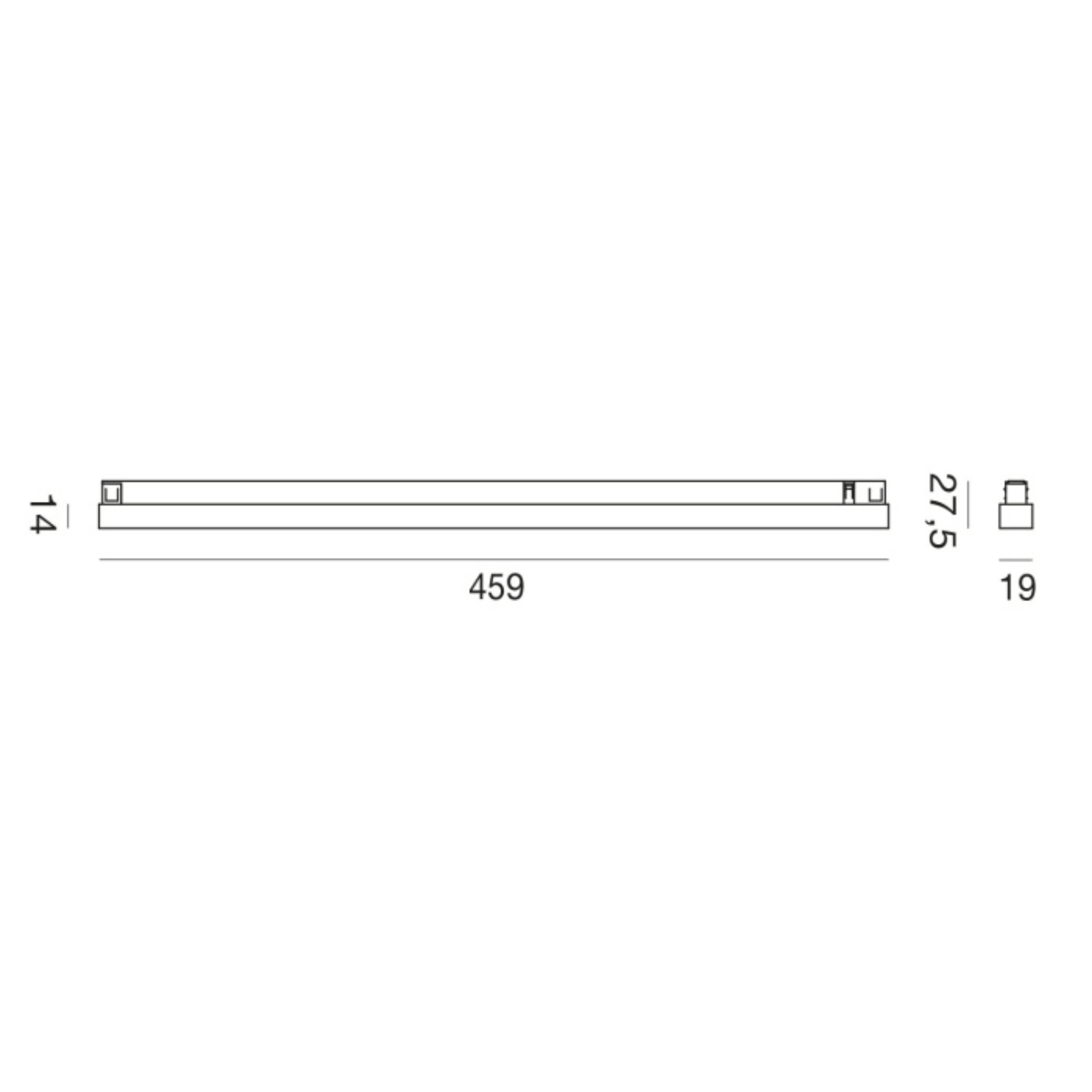 Proiettore lineare non dimmerabile antiabbagliamento per binario 48V LED 20W (2)