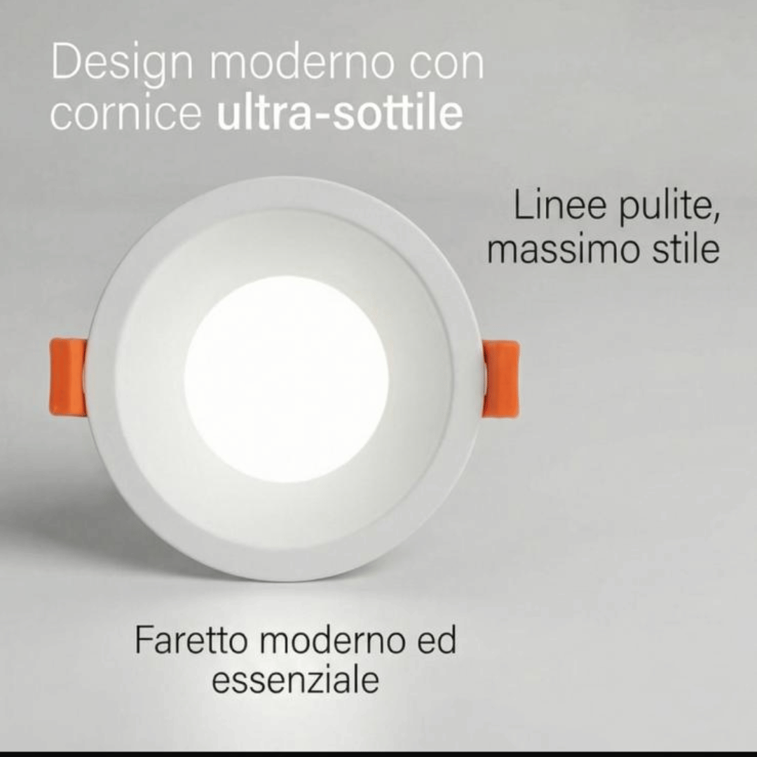 Kit 10 pezzi faretto + lampadina 6W GU10 (4)