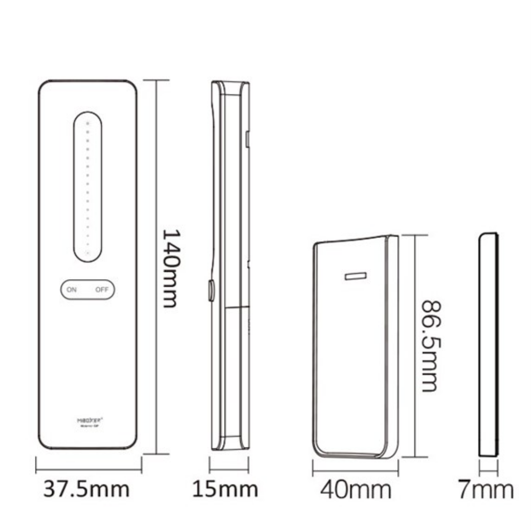 Telecomando Magnetico Nero Rf Monocolore E Cct (2)