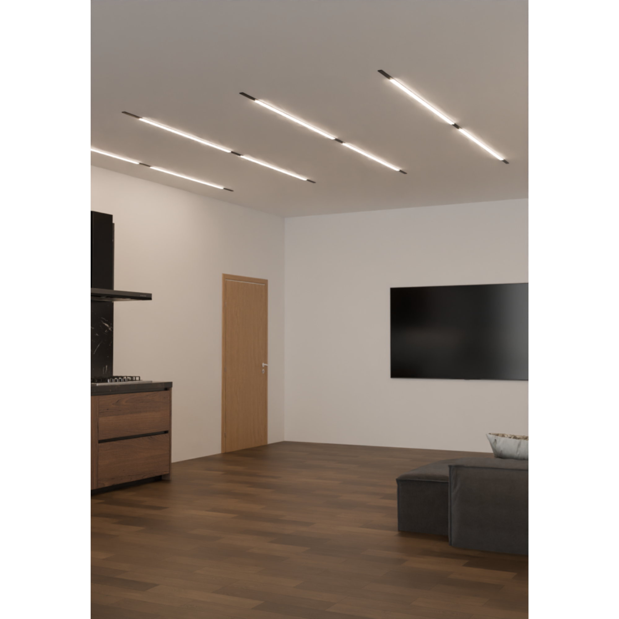 BINARIO MAGNETICO 48V - INCASSO A SCOMPARSA con aletta frontale (3)