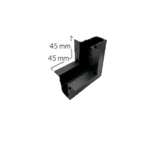 Connettore Soffitto-Parete nero e bianco per binario magnetico 48V - Ledco