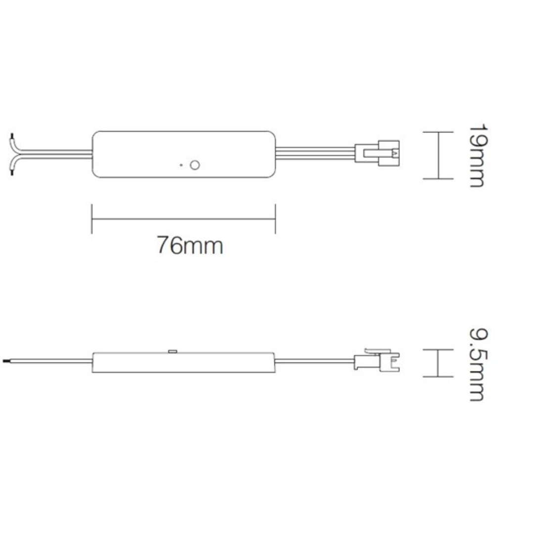 Controller Mini Per Strip Digitali 3 In 1 (Monocolore-Rgb-Rgbw) Rf 5_24V 6A Push (2)