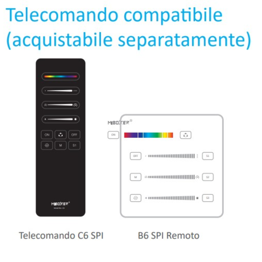 Controller Per Strip Digitali 3 In 1 (Monocolore-Rgb-Rgbw) Rf 5_24V 10A Push (3)