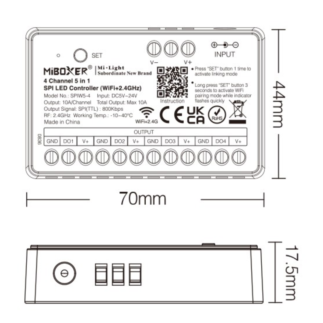 Controller Per Strip Led Digitali 5In1 Spi Rf+Wifi App Tuya (2)