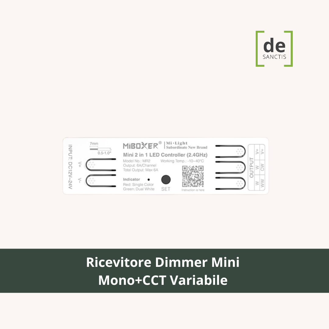 Ricevitore-Dimmer-Mini-2In1-Innesto-Rapido-1Ch_2Ch-MonoCct-Variabile