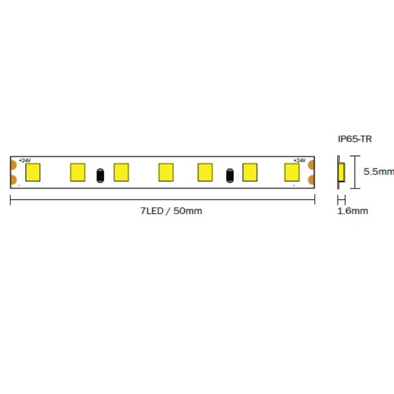 Strip Led 2835 Ip65-Tr 9,6W_Mt Slim 5.5Mm 24V (2)