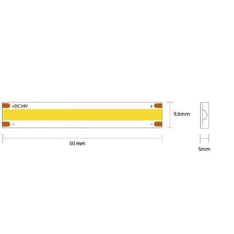 Strip Led Cob Ip67 Solderless 4000K 10W_Mt 24V 9,6Mm 25Mt (2)