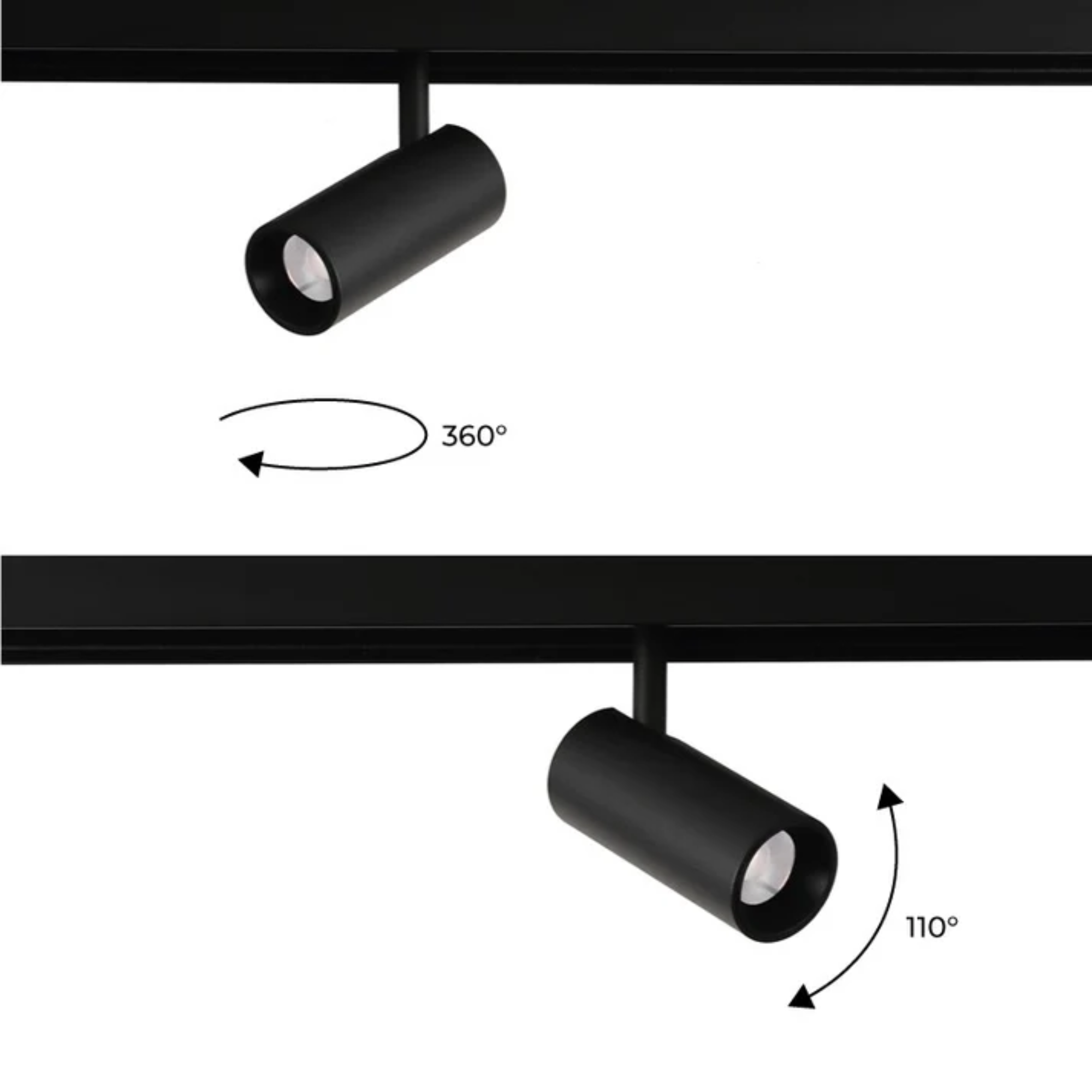 Faretto LED orientabile per binario magnetico 6W 48V - De Sanctis Light and Design - immagine 8