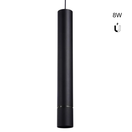 Faretto LED a sospensione per binario magnetico 48V 8W CRI90 - De Sanctis Light and Design