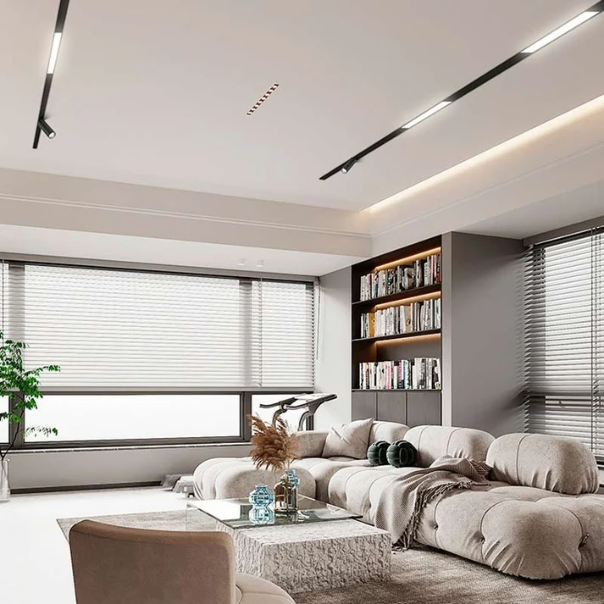 Faretto lineare LED opalino per binario magnetico 48V 10W CRI90 - De Sanctis Light and Design - immagine 8
