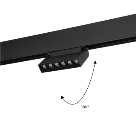Faretto lineare LED orientabile a binario magnetico 48V - 6W- UGR 16 - De Sanctis Light and Design