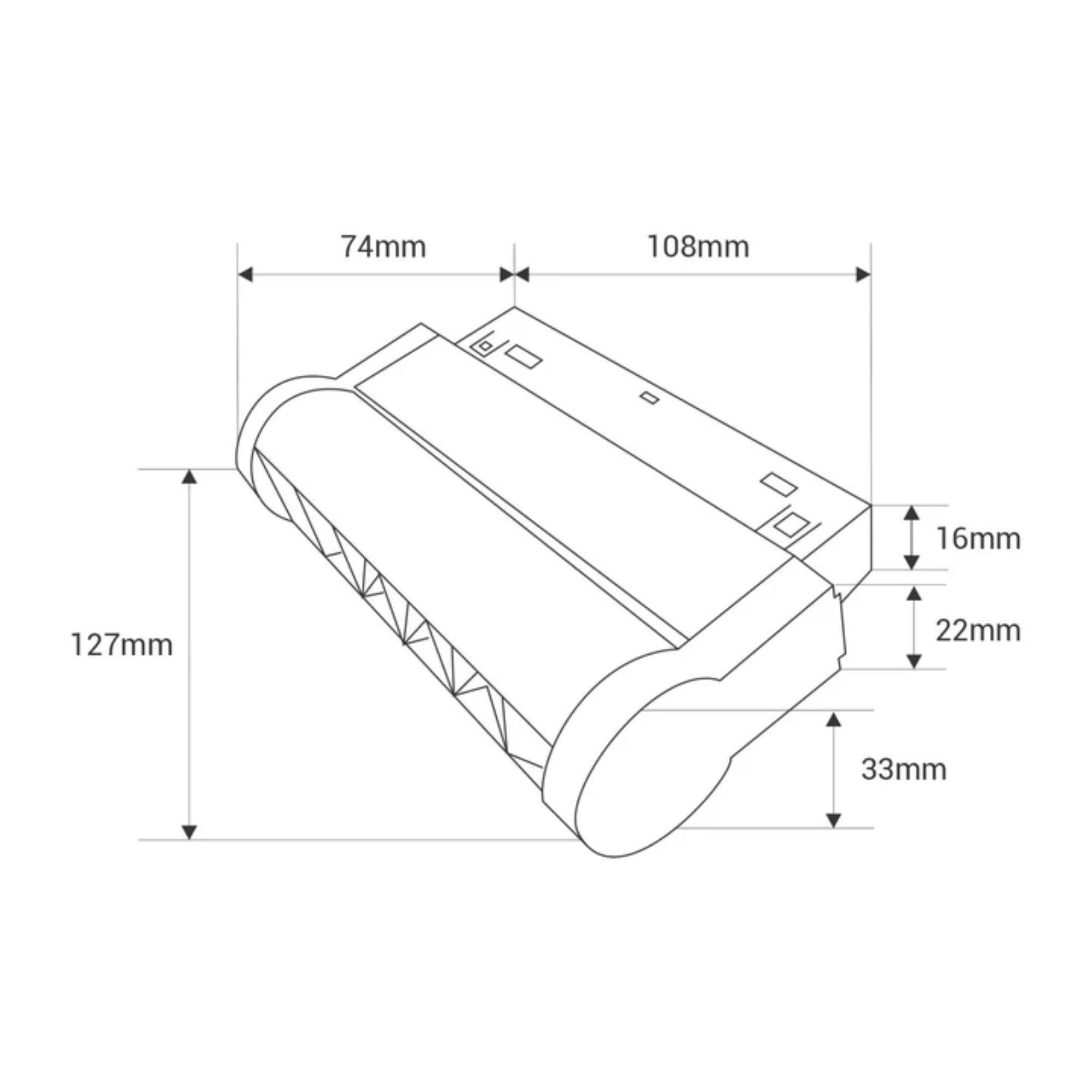 Faretto lineare orientabile per binario magnetico 48V - 6W- UGR 18 - De Sanctis Light and Design - immagine 6