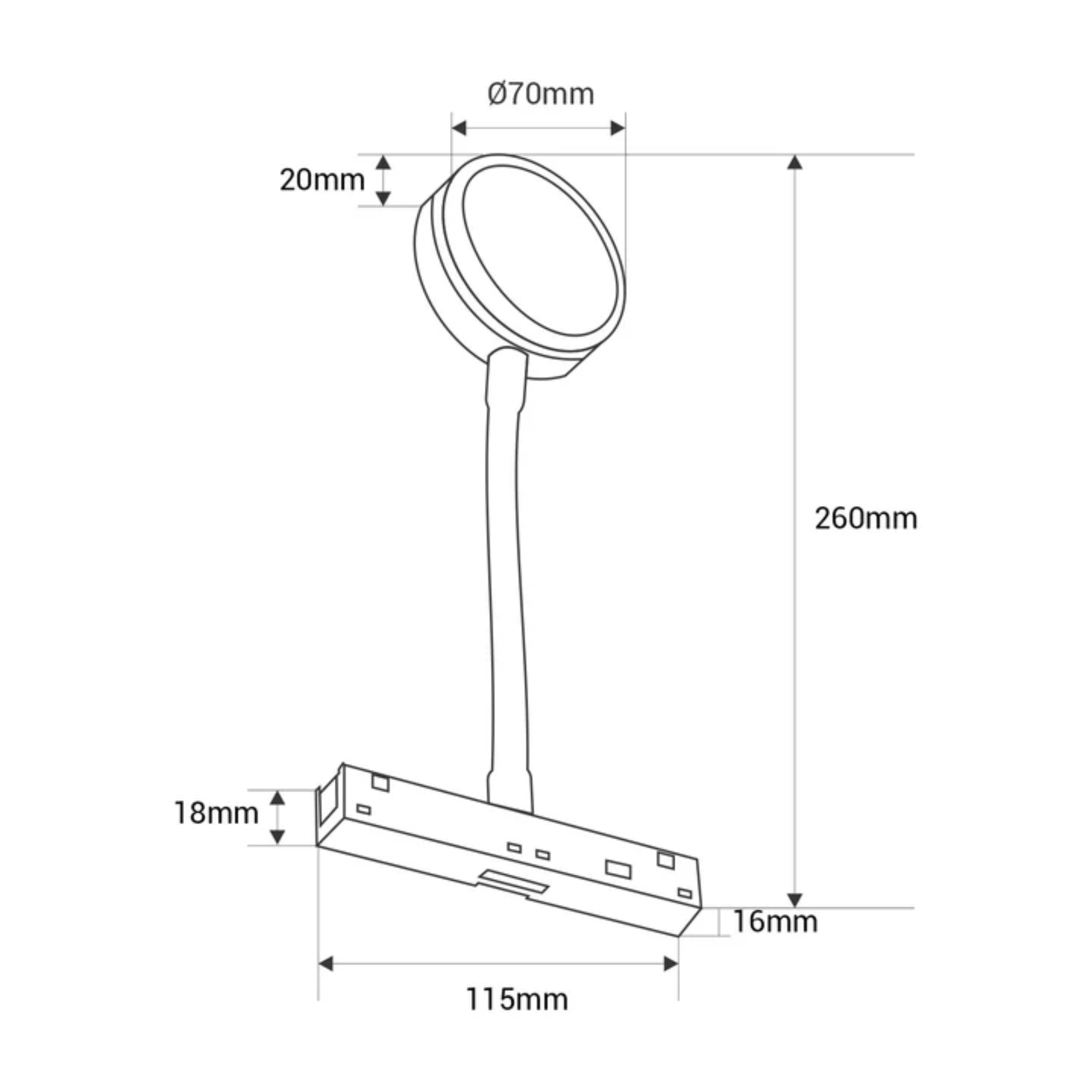 Lampada per binario magnetico 5W 48V - Effetto Tramonto - De Sanctis Light and Design - immagine 7