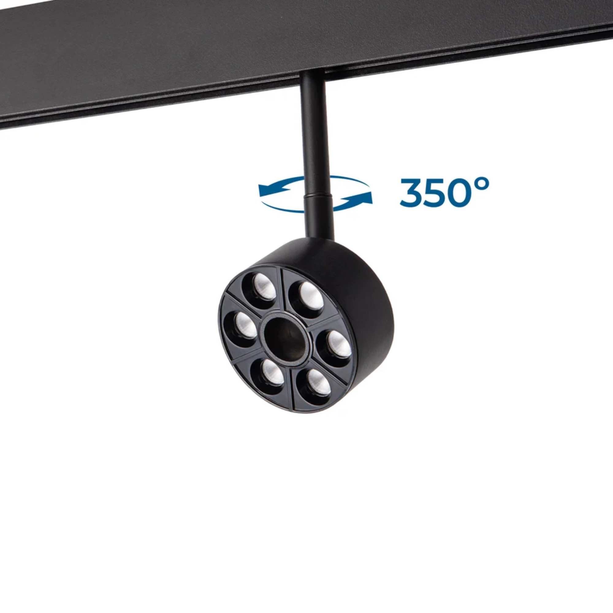 Lampada circolare orientabile per binario magnetico 6W 48V - De Sanctis Light and Design - immagine 6