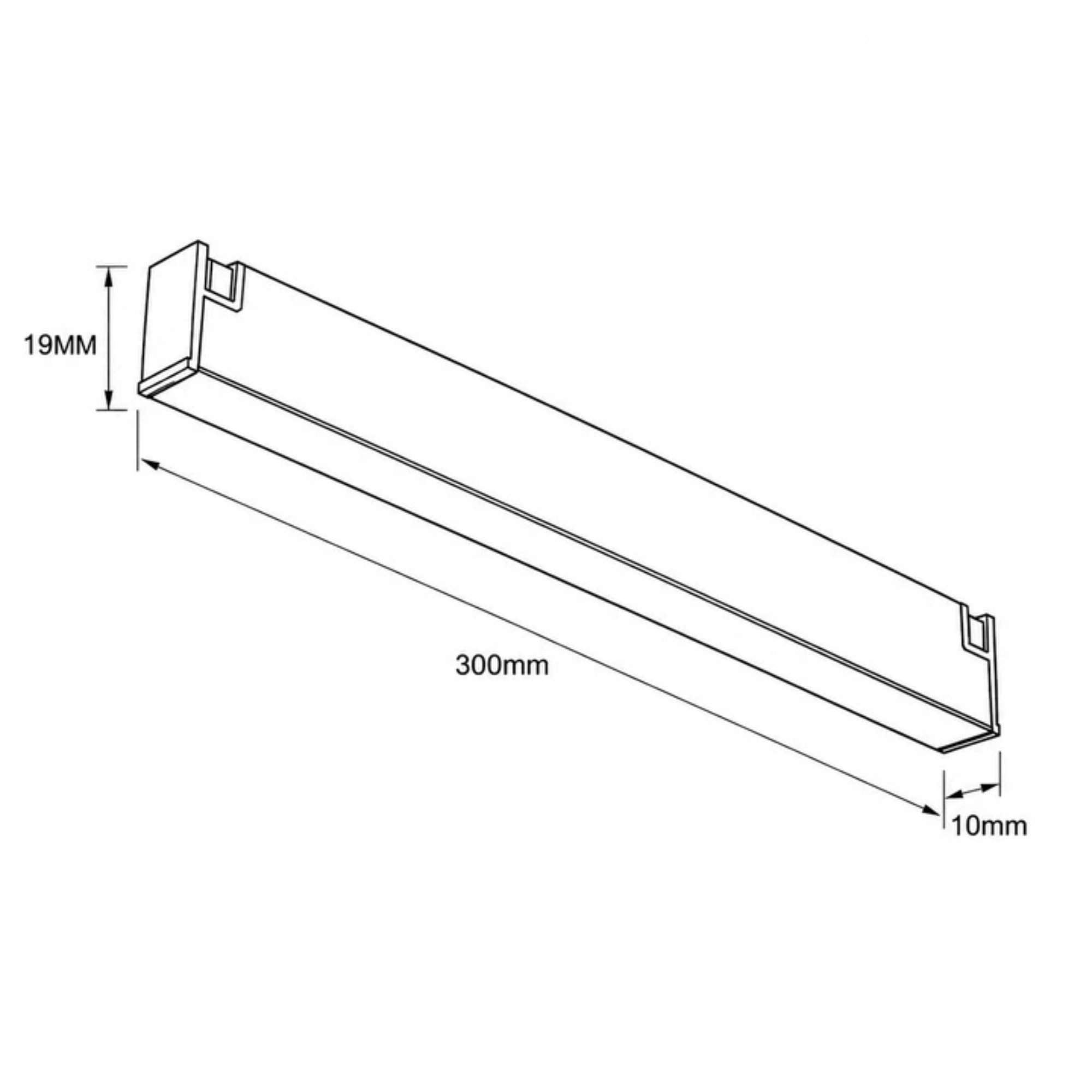 Faretto lineare per binario magnetico 48V 8W 10mm - CCT + FUNZIONE SMART - De Sanctis Light and Design - immagine 3