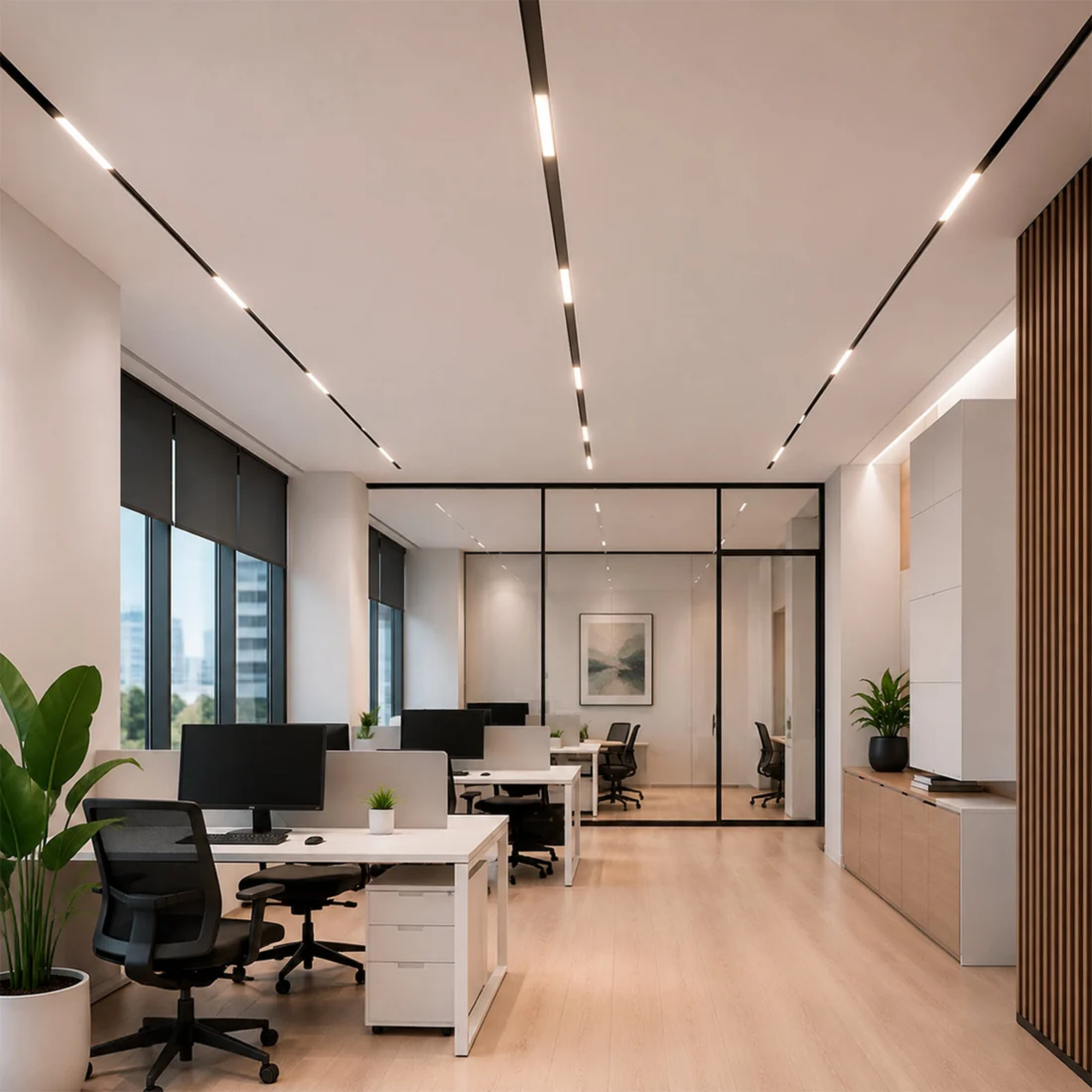 Faretto lineare per binario magnetico 48V 8W 10mm - CCT + FUNZIONE SMART - De Sanctis Light and Design - immagine 4