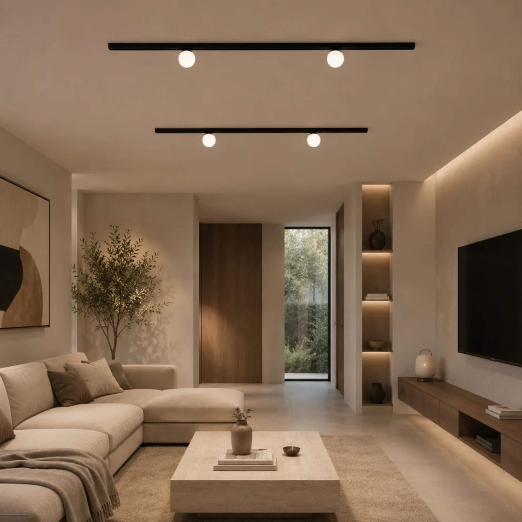 Faretto led a sfera per binario magnetico 48V 6W 10mm - CCT + FUNZIONE SMART - De Sanctis Light and Design - immagine 4